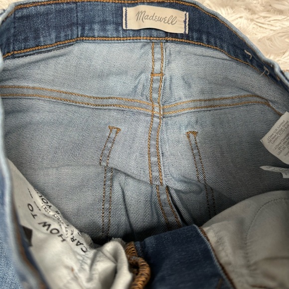 Madewell 10" High-Rise Skinny Jeans in Danny Wash TENCEL Denim Edition -  26x28 - Picture 9 of 12